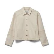 Blanche Sable Denim Jacka Beige, Dam