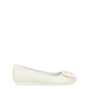 Hogan Stiliga Ballerina Flats White, Dam