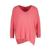 Amélie & Amélie Round-neck Knitwear Pink, Dam