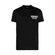 Dsquared2 Svart Logotyp T-shirt Black, Herr