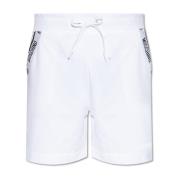 Moschino Bomullsshorts med logotyp White, Herr