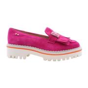 Nathan-Baume Mocassin Morvan - Stiliga Slip-On Skor Pink, Dam