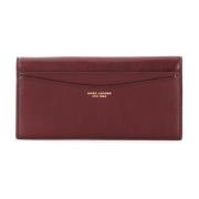 Marc Jacobs Bordeaux Läder Bifold Plånbok Red, Dam