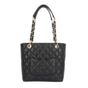 Chanel Vintage Pre-owned Laeder totevskor Black, Dam