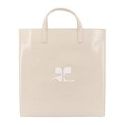 Courrèges Handbags Beige, Dam