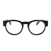 Off White Unisex Style 58 Svart Acetatglasögon Black, Unisex