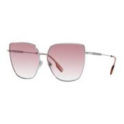 Burberry Silver/Rosa Nyanserade Solglasögon Multicolor, Dam