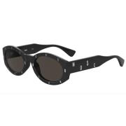 Moschino Black/Dark Grey Sunglasses Black, Dam