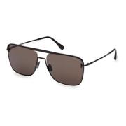 Tom Ford Nolan Sunglasses in Shiny Black/Grey Black, Herr