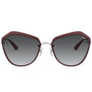 VOGUE Burgundy/Grey Shaded Sunglasses Multicolor, Dam