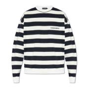 Dolce & Gabbana Randig sweatshirt Blue, Herr