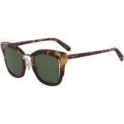 Salvatore Ferragamo SF 886S Sunglasses in Red Havana/Green Multicolor,...