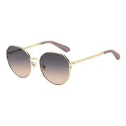 Kate Spade Pale Gold/Grey Brown Sunglasses Carlita Yellow, Dam