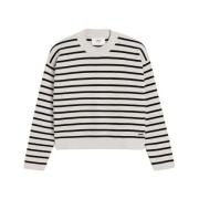 Ami Paris Chalk Black Sailor Jumper Beige, Herr