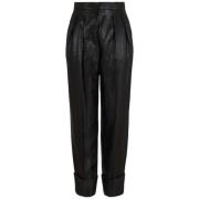 Giorgio Armani Wide Trousers Black, Dam
