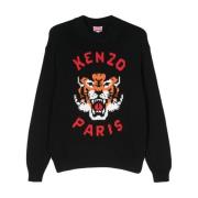 Kenzo Round-neck Knitwear Black, Herr