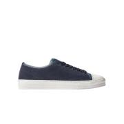 Scarosso Blå mocka sneakers med snörning Blue, Herr