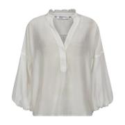 Co'Couture Blouses White, Dam