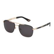 Police Origins 3 Spl890 Sunglasses Shiny Rose Gold Gray, Unisex