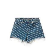 Alexander Wang Denim Shorts Blue, Dam