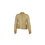 Armani Pre-owned Pre-owned Mocka ytterklder Beige, Dam