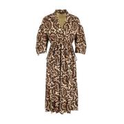 Fendi Vintage Pre-owned Polyester klnningar Brown, Dam