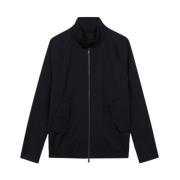 Brooks Brothers Marinblå Virgin Wool Harrington Jacka Blue, Herr