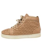 Christian Louboutin Pre-owned Pre-owned Laeder sneakers Beige, Dam