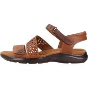 Clarks Sommar Platta Sandaler Brown, Dam