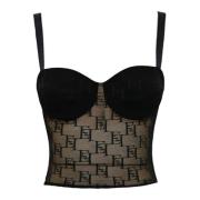 Elisabetta Franchi Tops Black, Dam