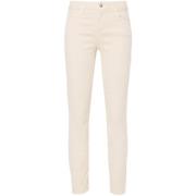 Liu Jo Slim-fit Trousers Beige, Dam