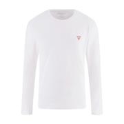 Guess Basic Stretch Långärmad T-shirt White, Herr