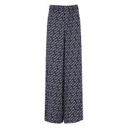 Kenzo Wide Trousers Blue, Dam