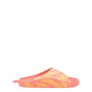 Adidas by Stella McCartney Rosa Slide Turbo Sandal Logo Print Multicol...