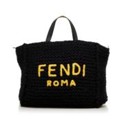 Fendi Vintage Pre-owned Ylle handvskor Black, Dam