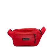 Balenciaga Vintage Pre-owned Canvas crossbodyvskor Red, Dam