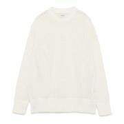 Amish Marmor Crew Neck Sweatshirts Bomull White, Herr