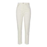 Tommy Jeans Cropped Jeans White, Dam