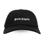 Palm Angels Baseballkeps med logotyp Black, Dam