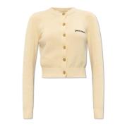 Palm Angels Kofta med logotyp Beige, Dam