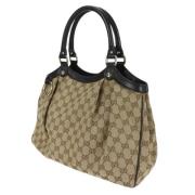 Gucci Vintage Pre-owned Canvas totevskor Beige, Dam