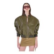 Silvian Heach Bomber Jackets Green, Dam