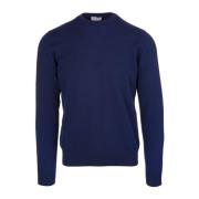 Fedeli Round-neck Knitwear Blue, Herr