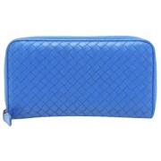 Bottega Veneta Vintage Pre-owned Laeder plnbcker Blue, Dam