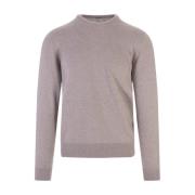 Fedeli Round-neck Knitwear Brown, Herr