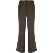 Alberto Biani Wide Trousers Green, Dam