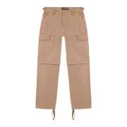 Iuter Straight Trousers Brown, Herr