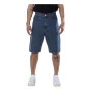 Amish Denim Shorts Blue, Herr