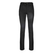 Saint Laurent Regular Fit Jeans Black, Dam