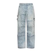 Balenciaga Jeans med logotyp Blue, Herr